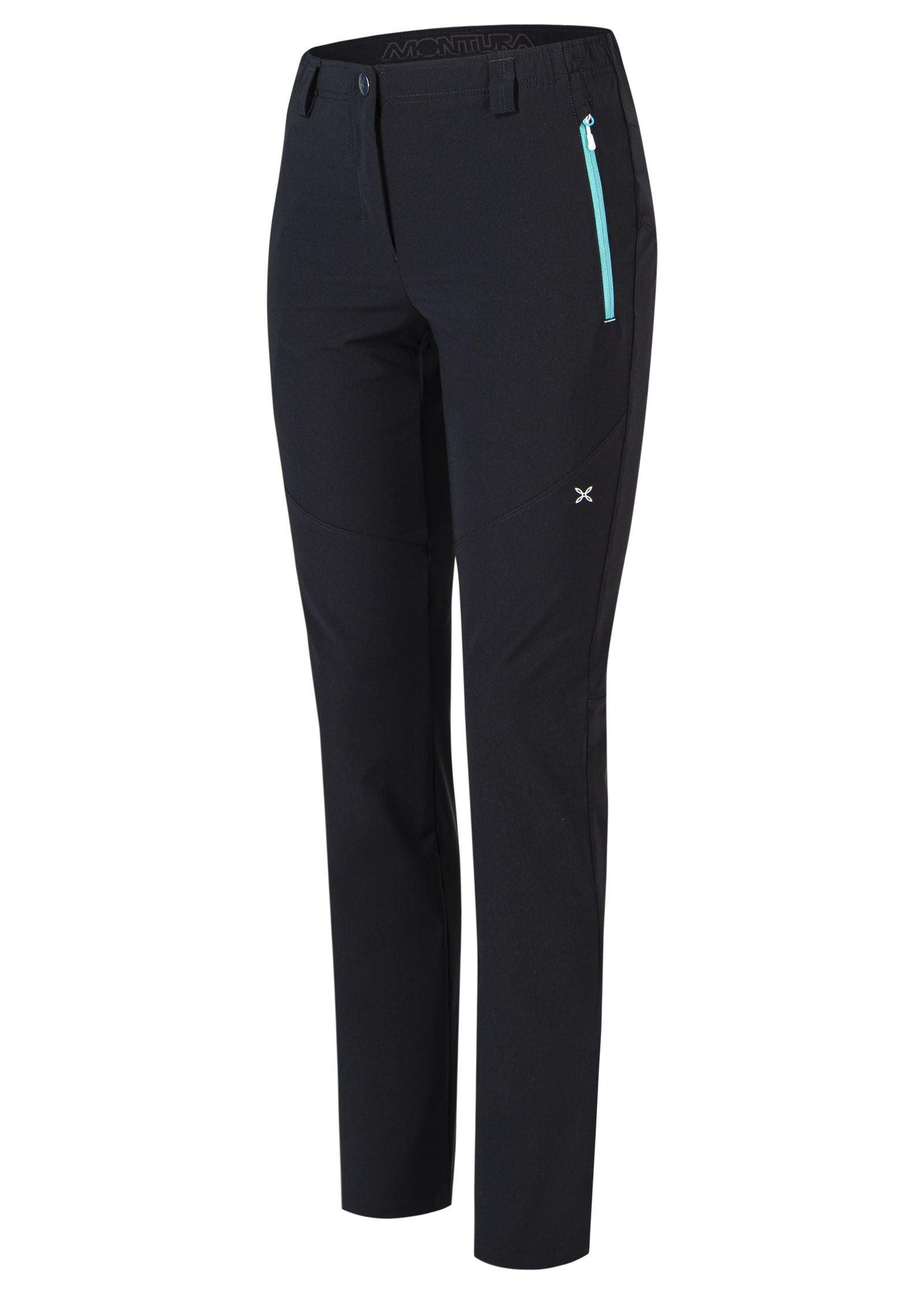 Montura | Pantaloni Focus Donna Nero/Care Blue - Fabbrica Ski Sises