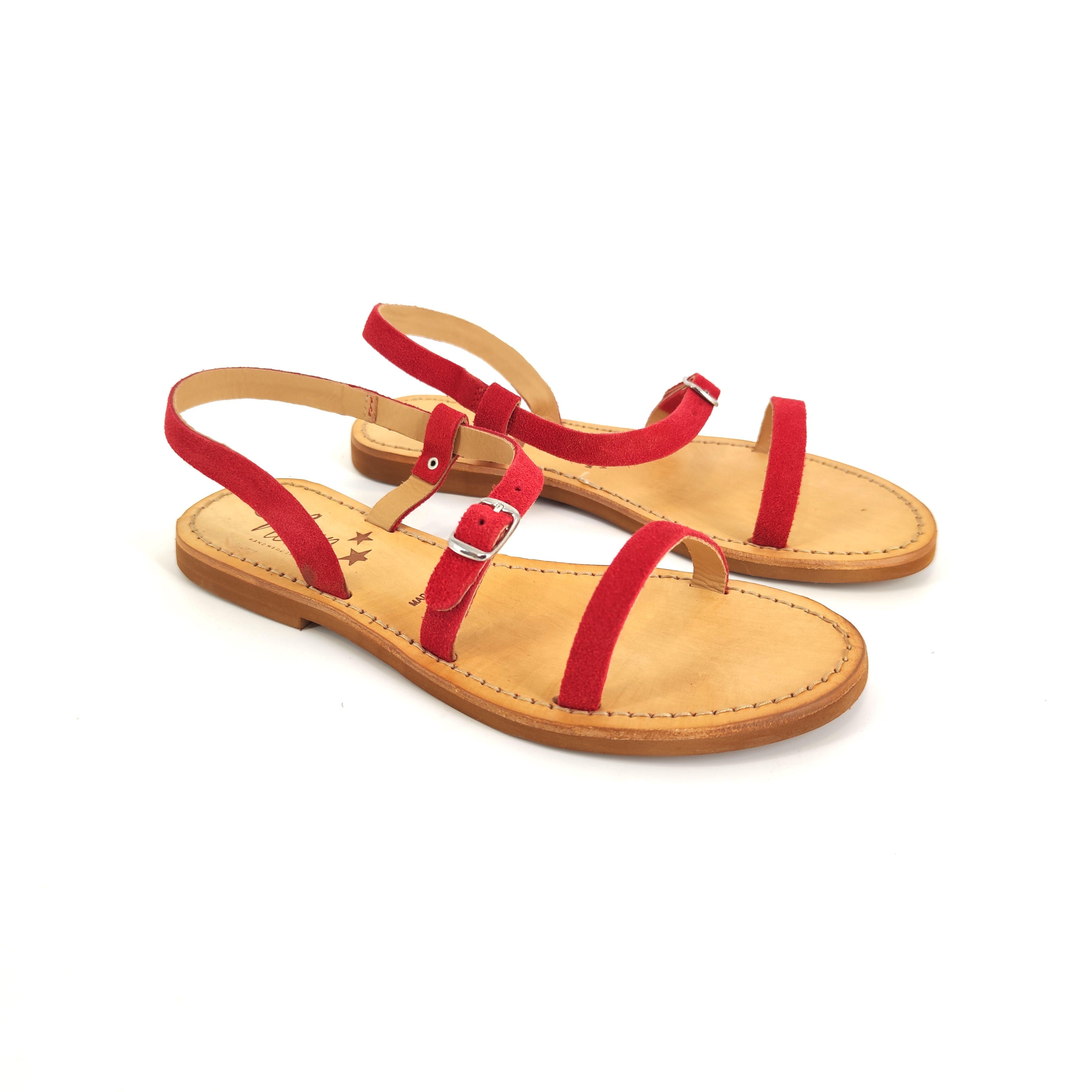 Near | Sandali Popova Suede Donna Rossi - Fabbrica Ski Sises