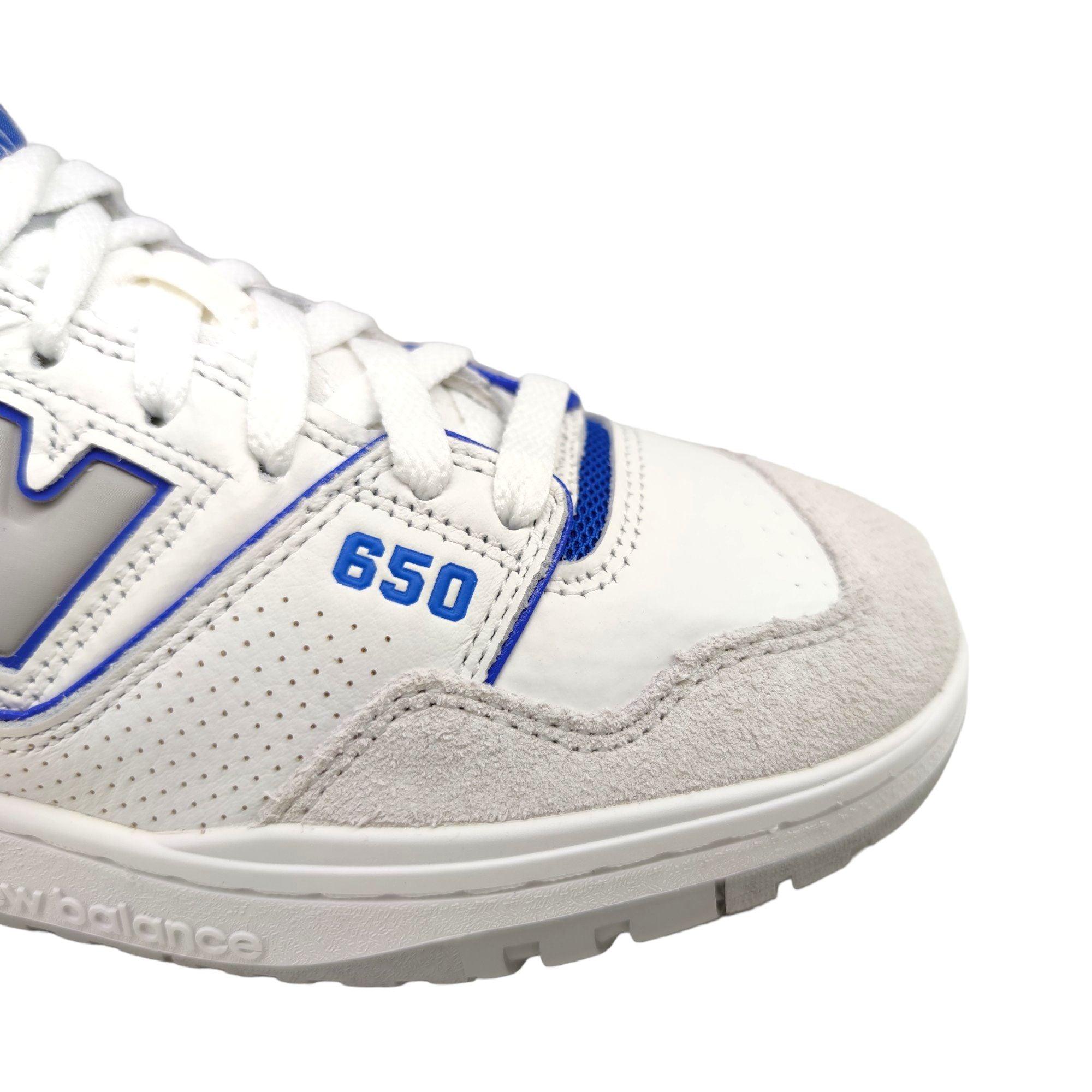 New Balance | Scarpe 650 White/Blue - Fabbrica Ski Sises