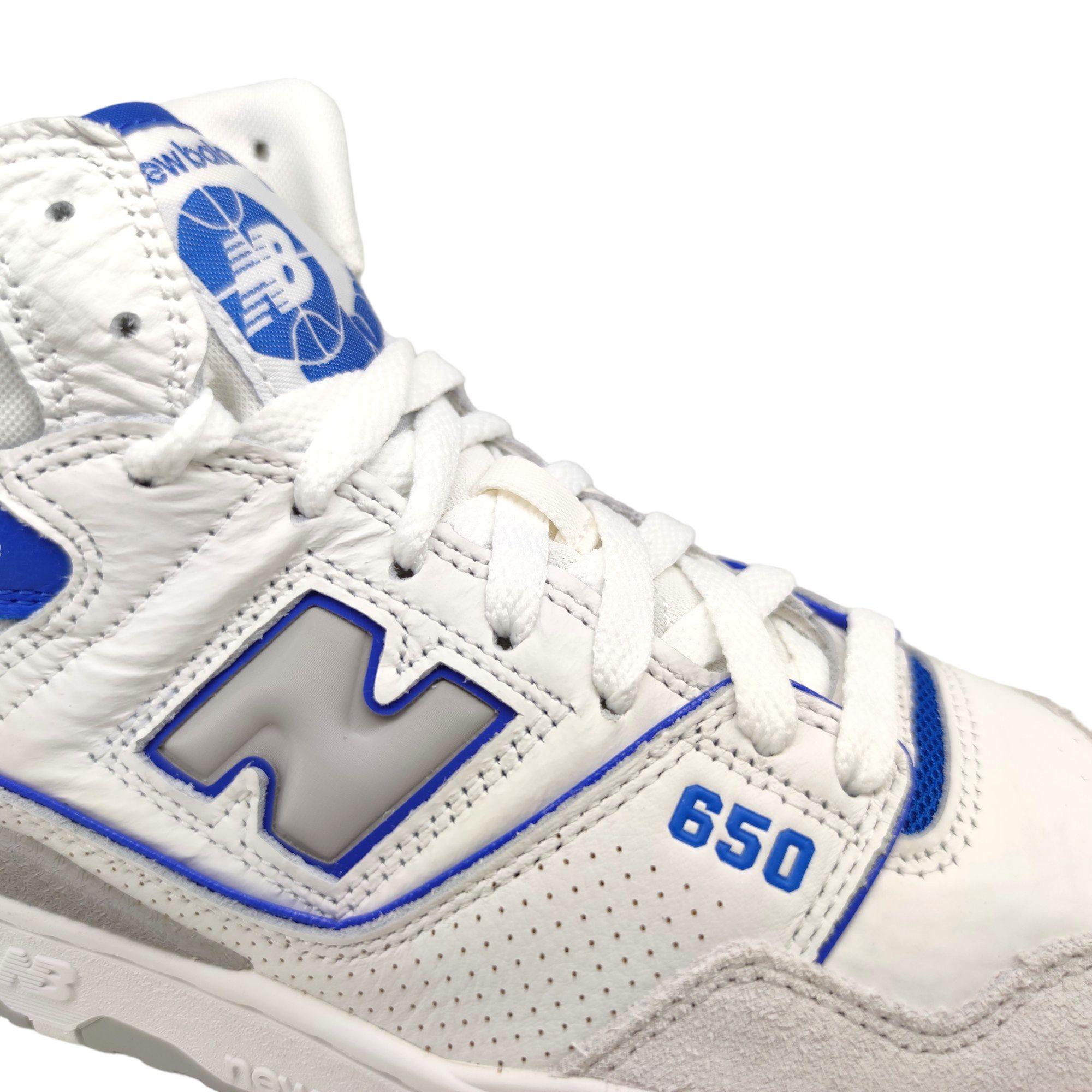 New Balance | Scarpe 650 White/Blue - Fabbrica Ski Sises