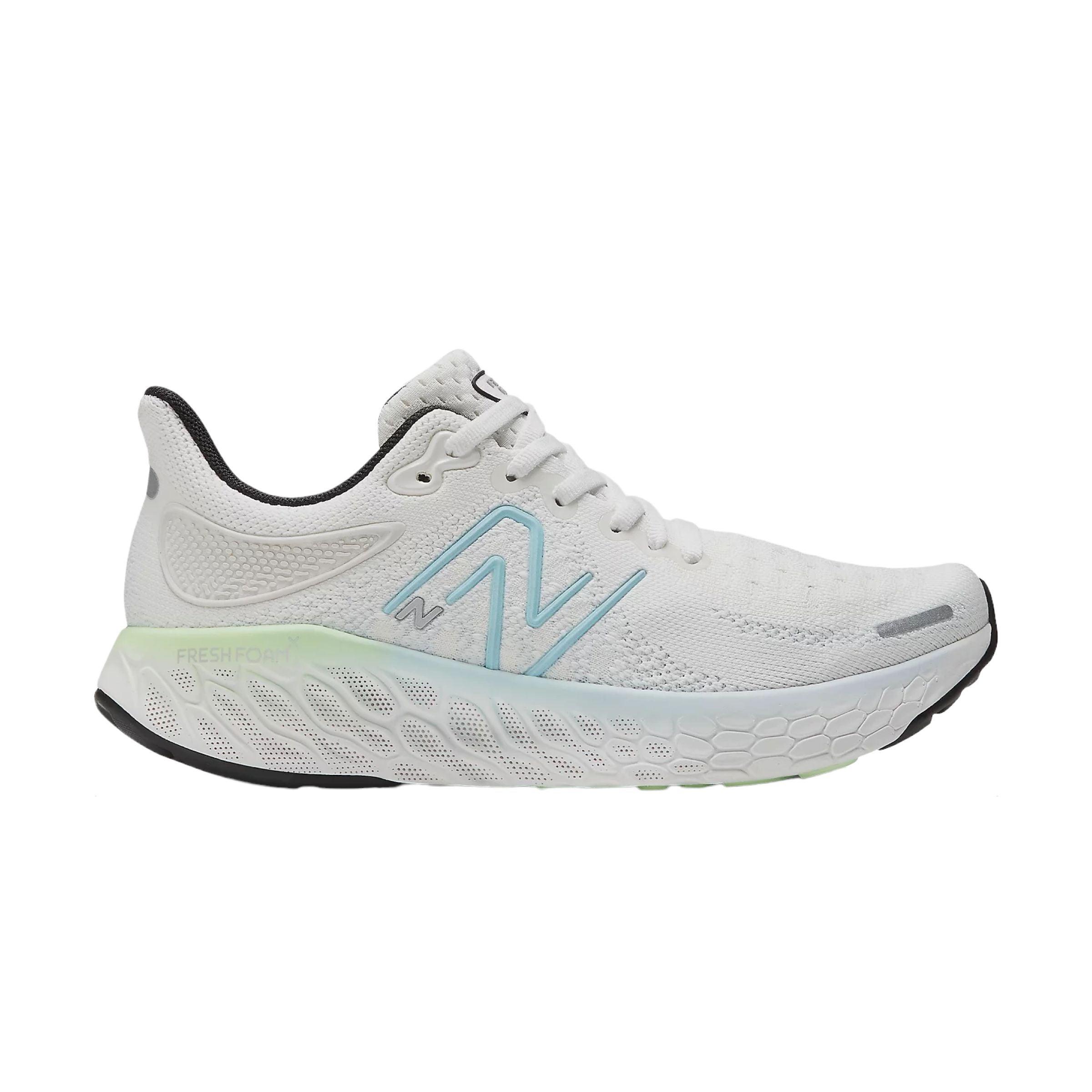 New Balance | Scarpe Fresh Foam X 1080v12 Donna White/Bleach Blue/Green Aura - Fabbrica Ski Sises