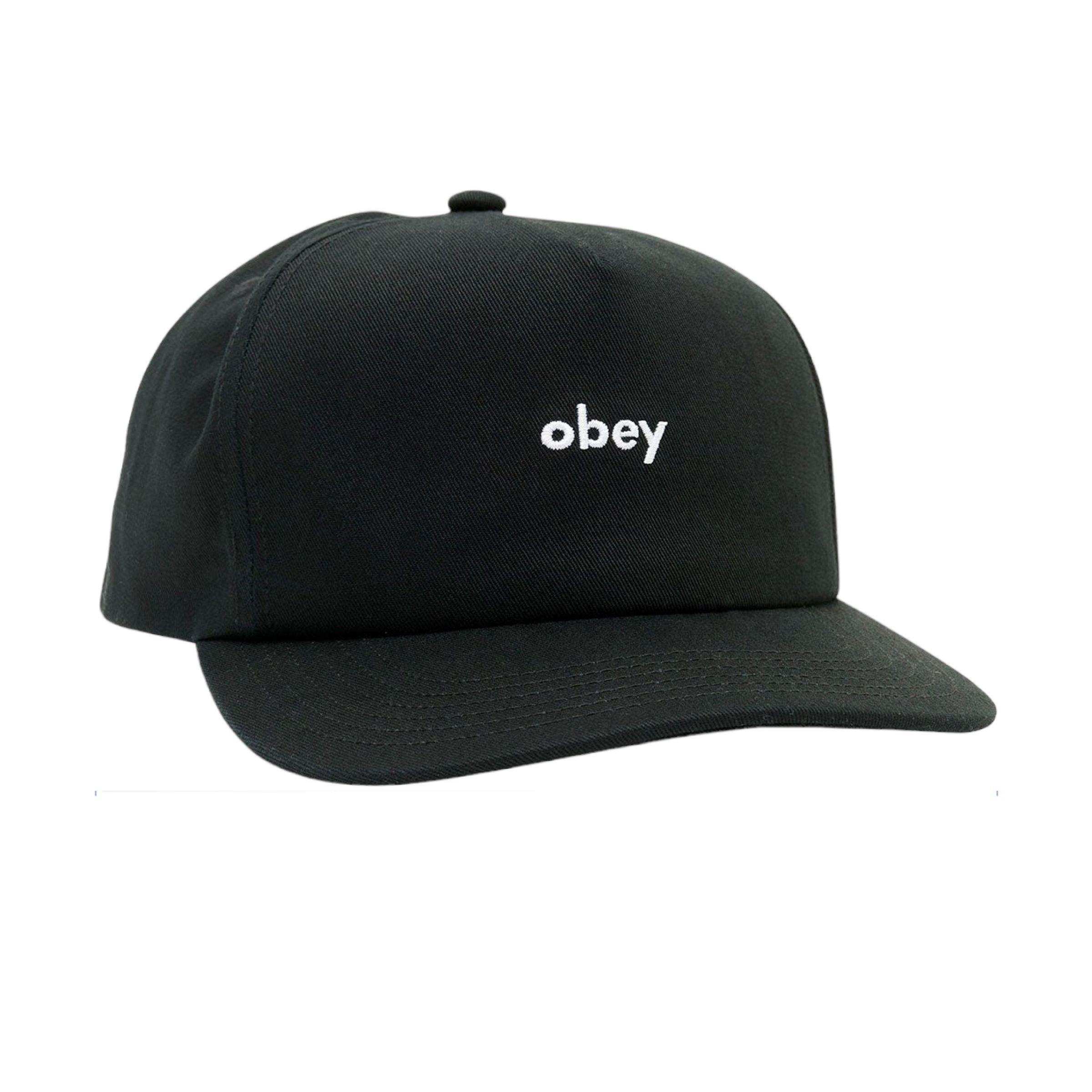 Obey | Cappello Lowercase 5 Panel Uomo Black - Fabbrica Ski Sises