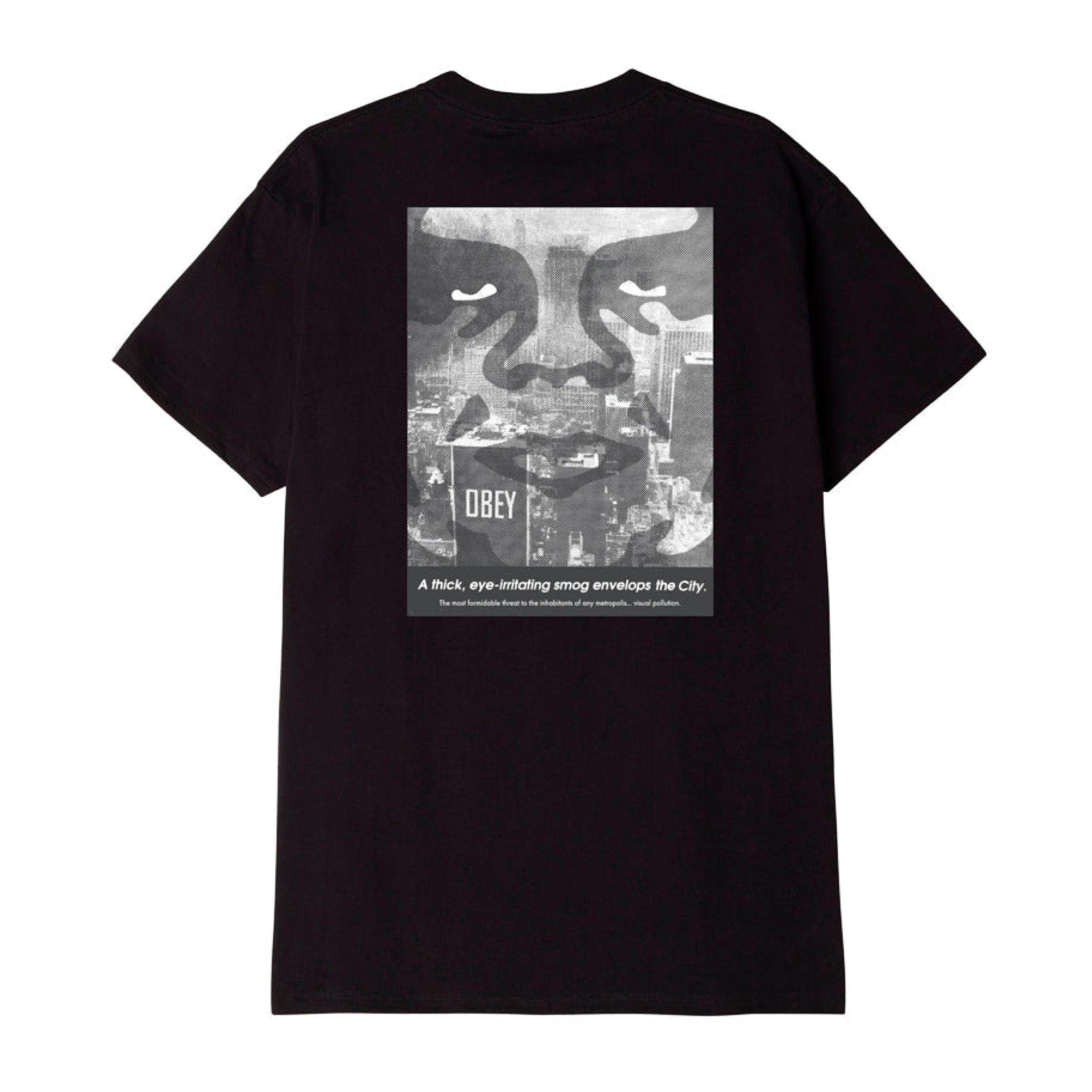 Obey | T-shirt NYC Smog Classic Uomo Black - Fabbrica Ski Sises