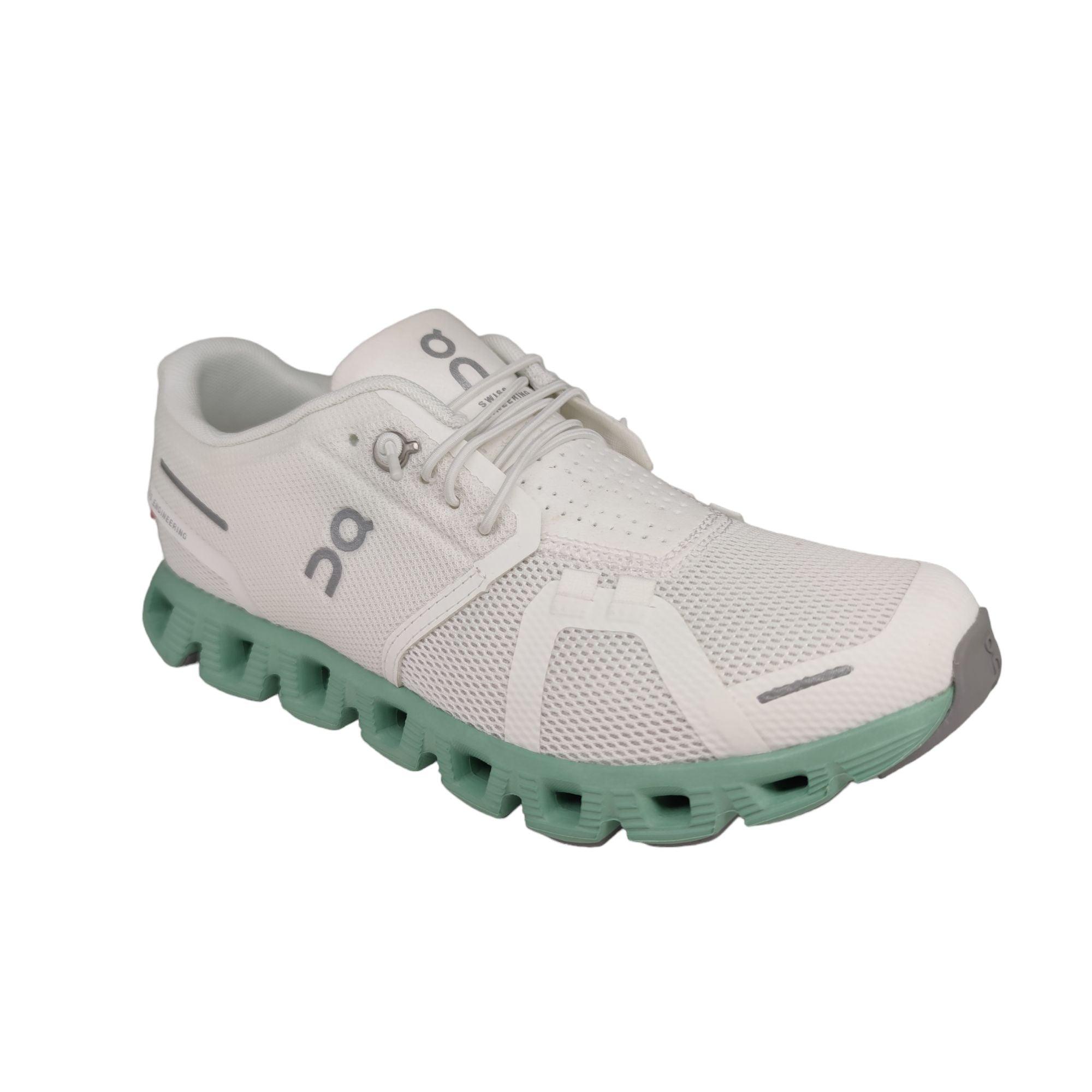 On Running | Scarpe Cloud 5 Donna Undyed-White/Creek - Fabbrica Ski Sises