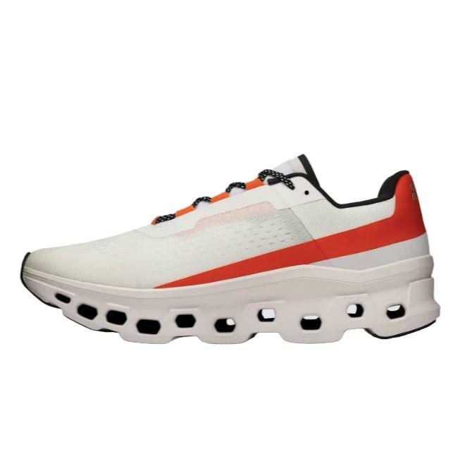 On Running | Scarpe Cloudmonster Uomo Undyed White/Flame - Fabbrica Ski Sises