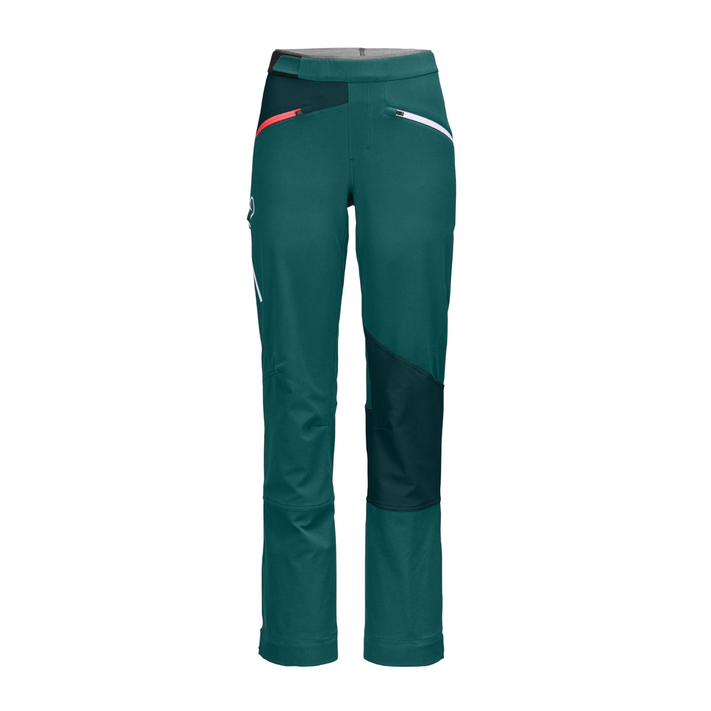 Ortovox | Pantaloni Col Becchei Donna Pacific Green - Fabbrica Ski Sises