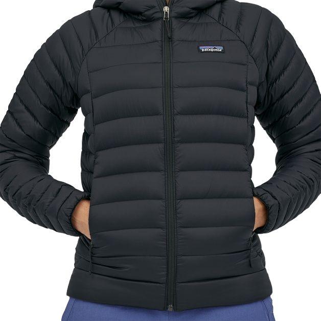 Patagonie: Chandail noir Hoody Femme - Fabbrica Ski Sises
