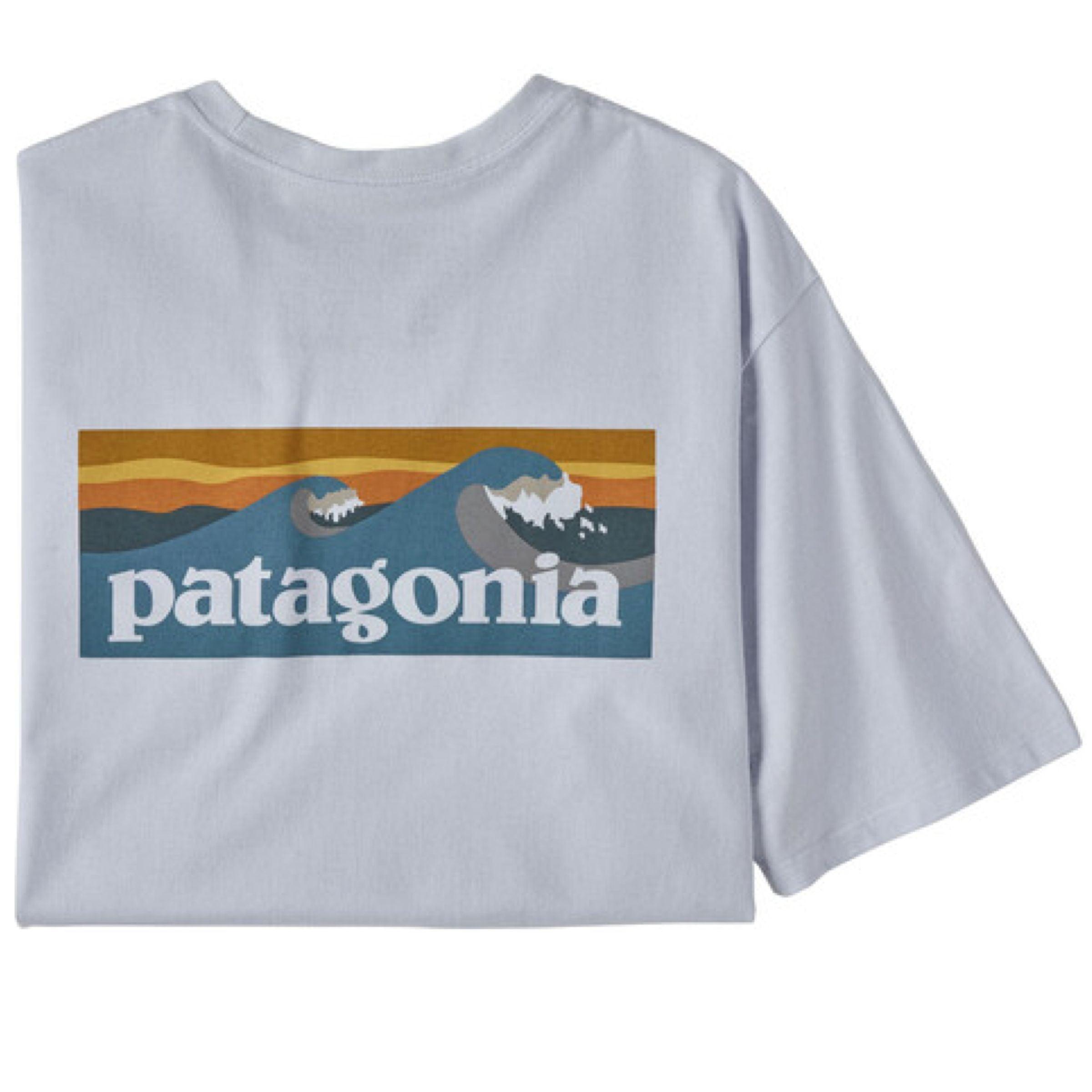Patagonia | T-shirt Boardshort Logo Pocket Uomo White - Fabbrica Ski Sises