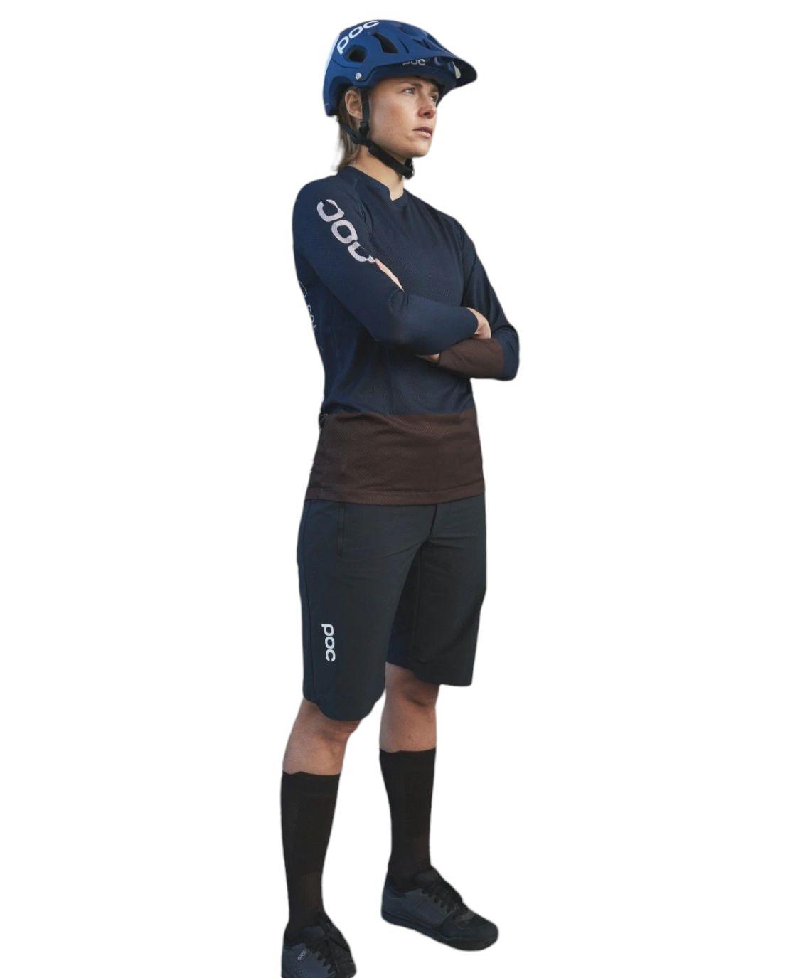 Poc | Pantaloncini Essential Enduro Donna Uranium Black - Fabbrica Ski Sises