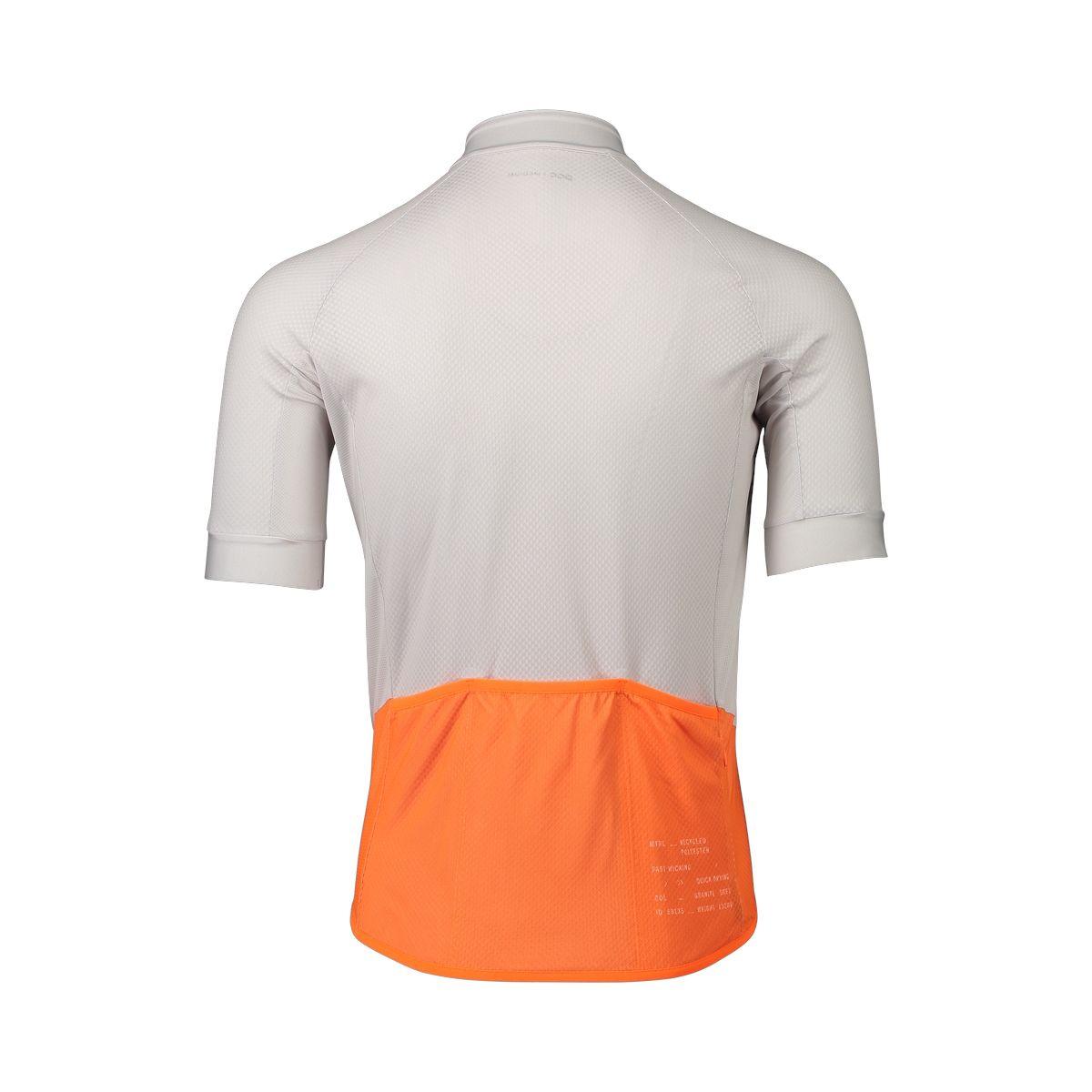 Poc | T-shirt Essential Road Logo Uomo Granite Grey/Zink Orange - Fabbrica Ski Sises