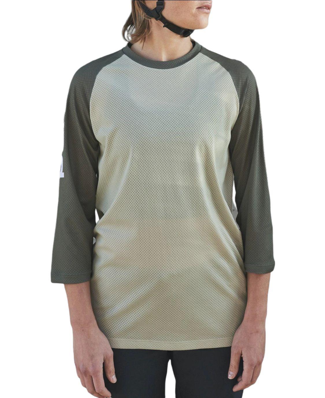 Poc | T-shirt MTB Pure 3/4 Jersey Donna Epidote Green - Fabbrica Ski Sises