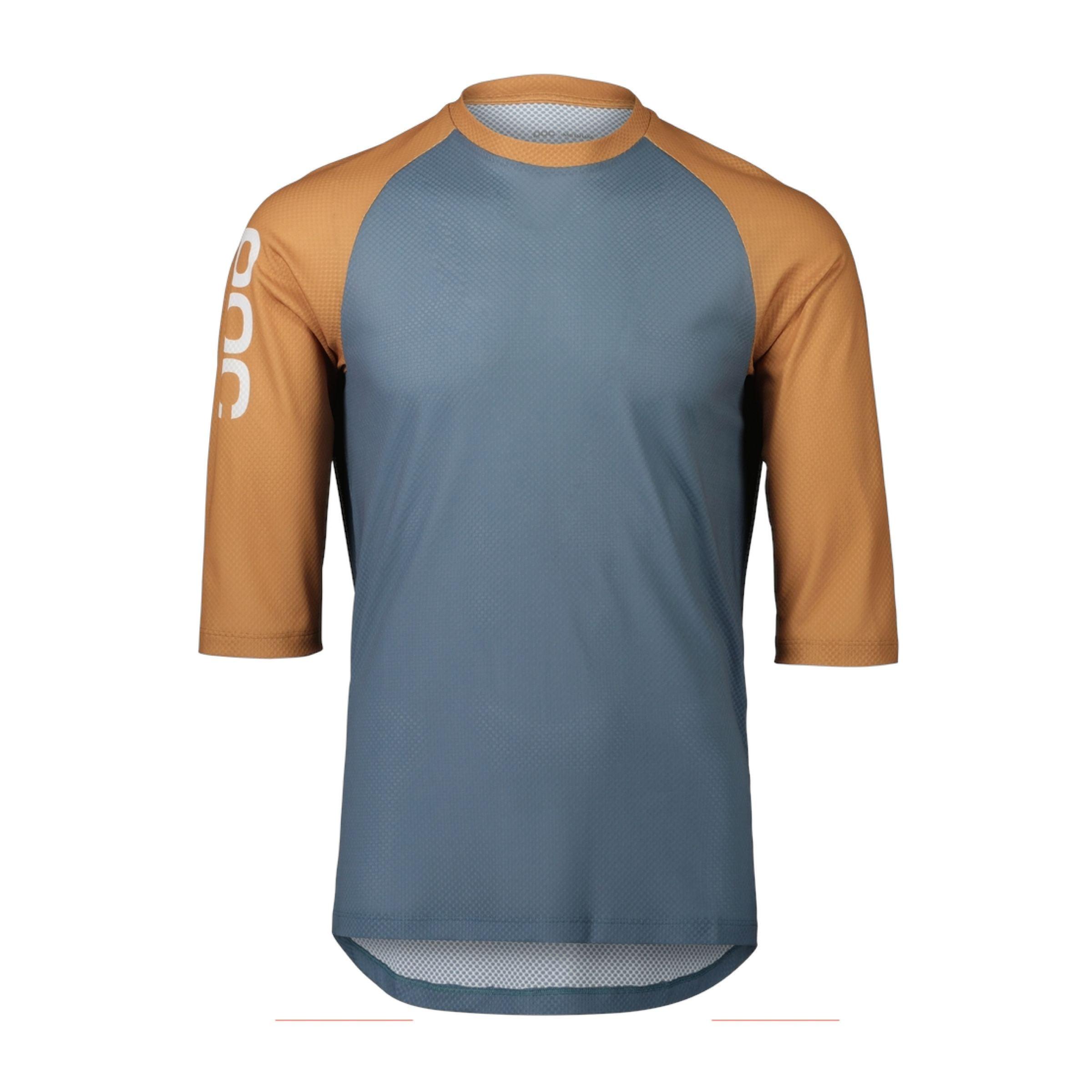 Poc | T-shirt MTB Pure 3/4 Uomo Calcite Blue/Aragonite Brown - Fabbrica Ski Sises