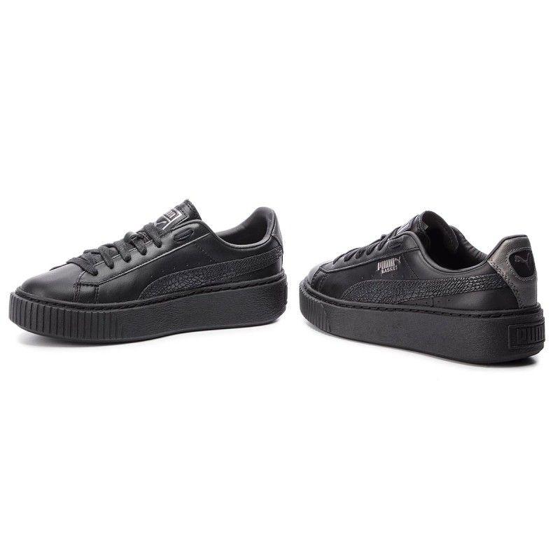 Puma | Scarpe Platform Euphoria Metal Donna Black/Aged Silver - Fabbrica Ski Sises