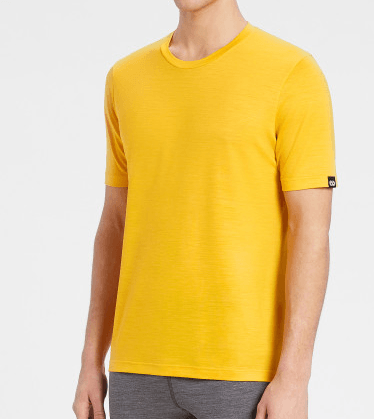 Rewoolution | T-shirt S/S Sunset Uomo Gialla - Fabbrica Ski Sises