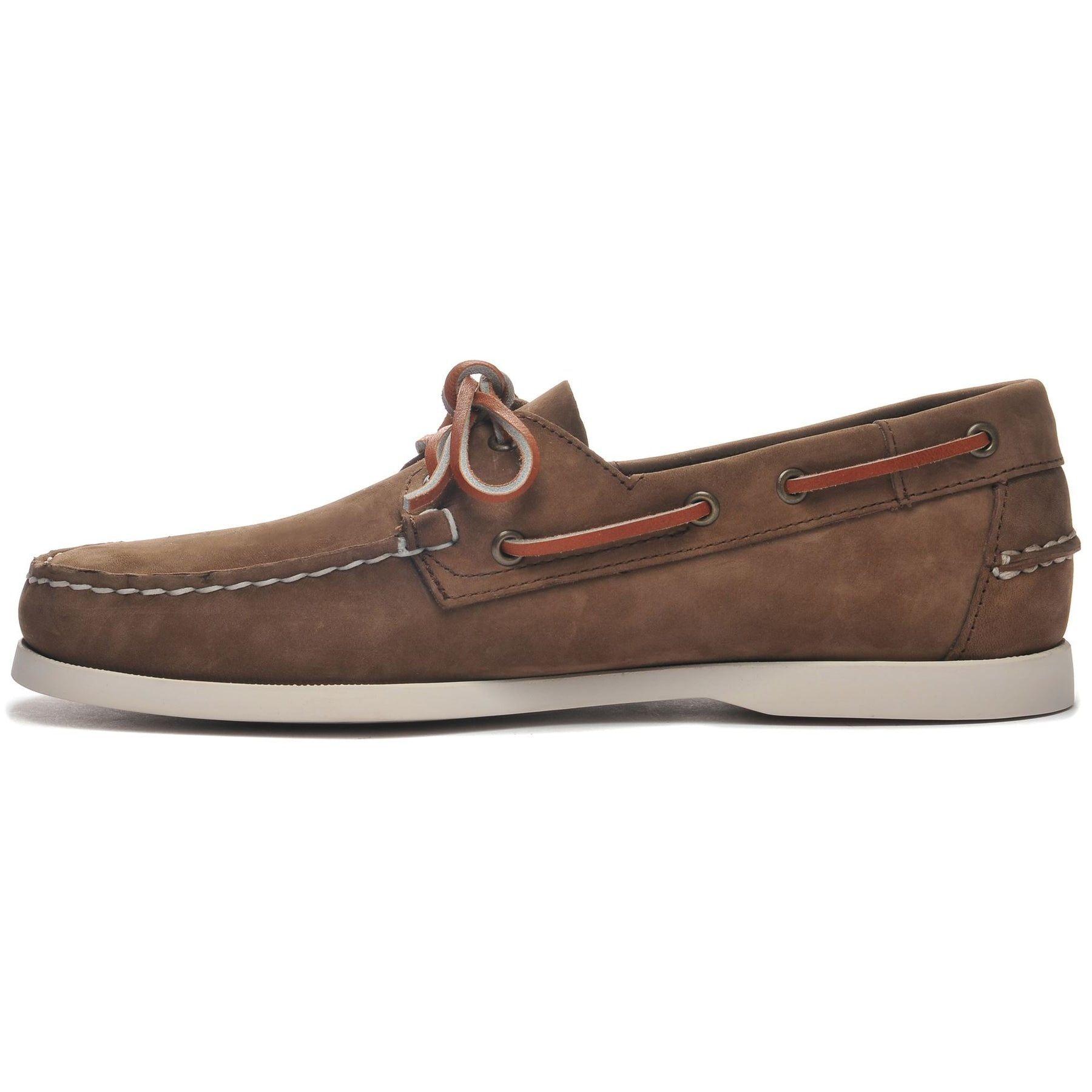 Sebago | Scarpe Docksides Portland Nubuck Uomo Dark Brown - Fabbrica Ski Sises