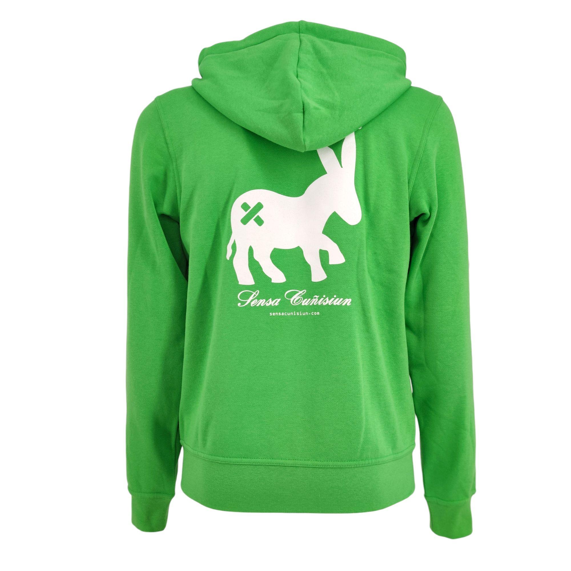 Sensa Cunisiun | Maglia Hoodie Full-Zip Uomo Acid Green - Fabbrica Ski Sises