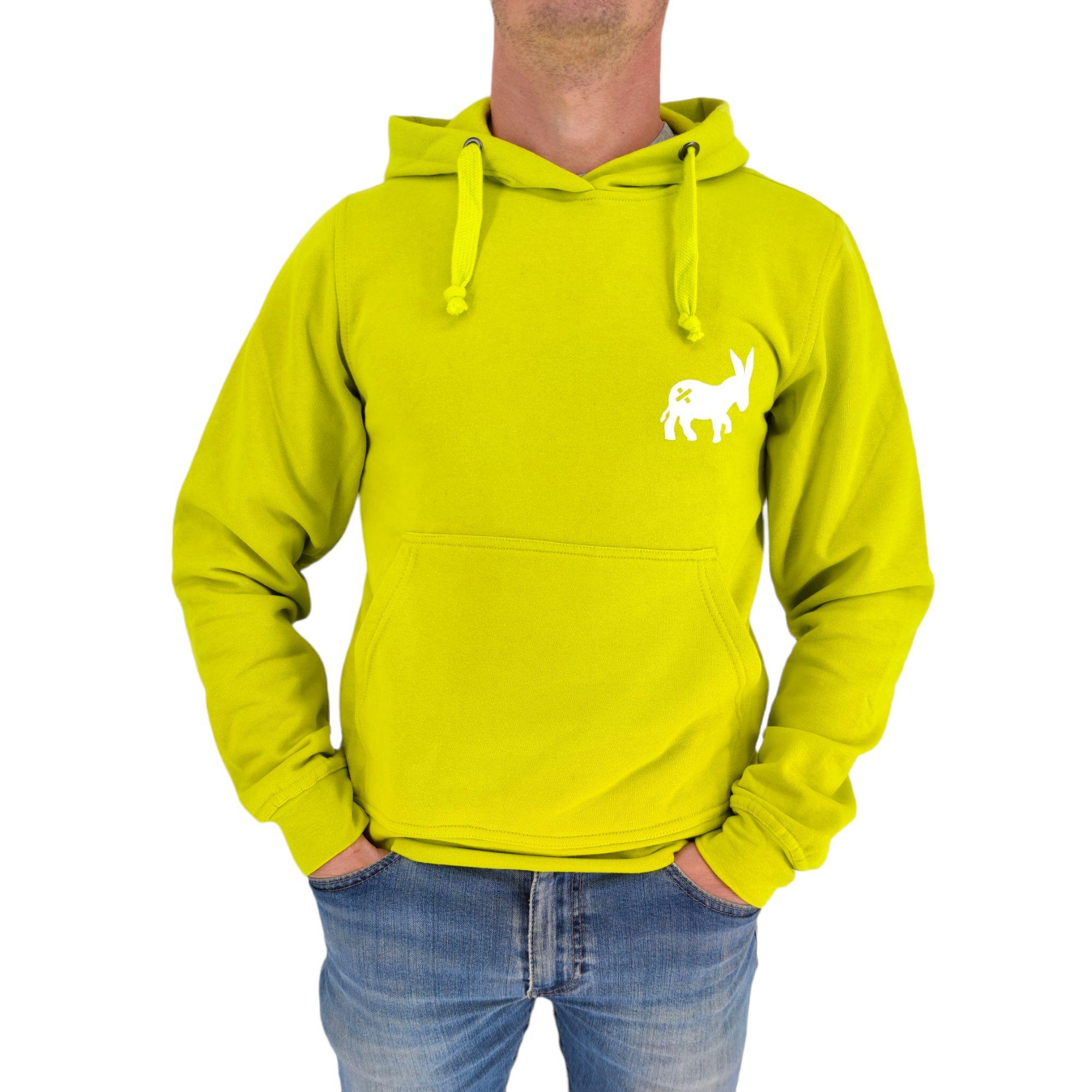 Sensa Cunisiun | Maglia Hoodie Uomo Lime - Fabbrica Ski Sises