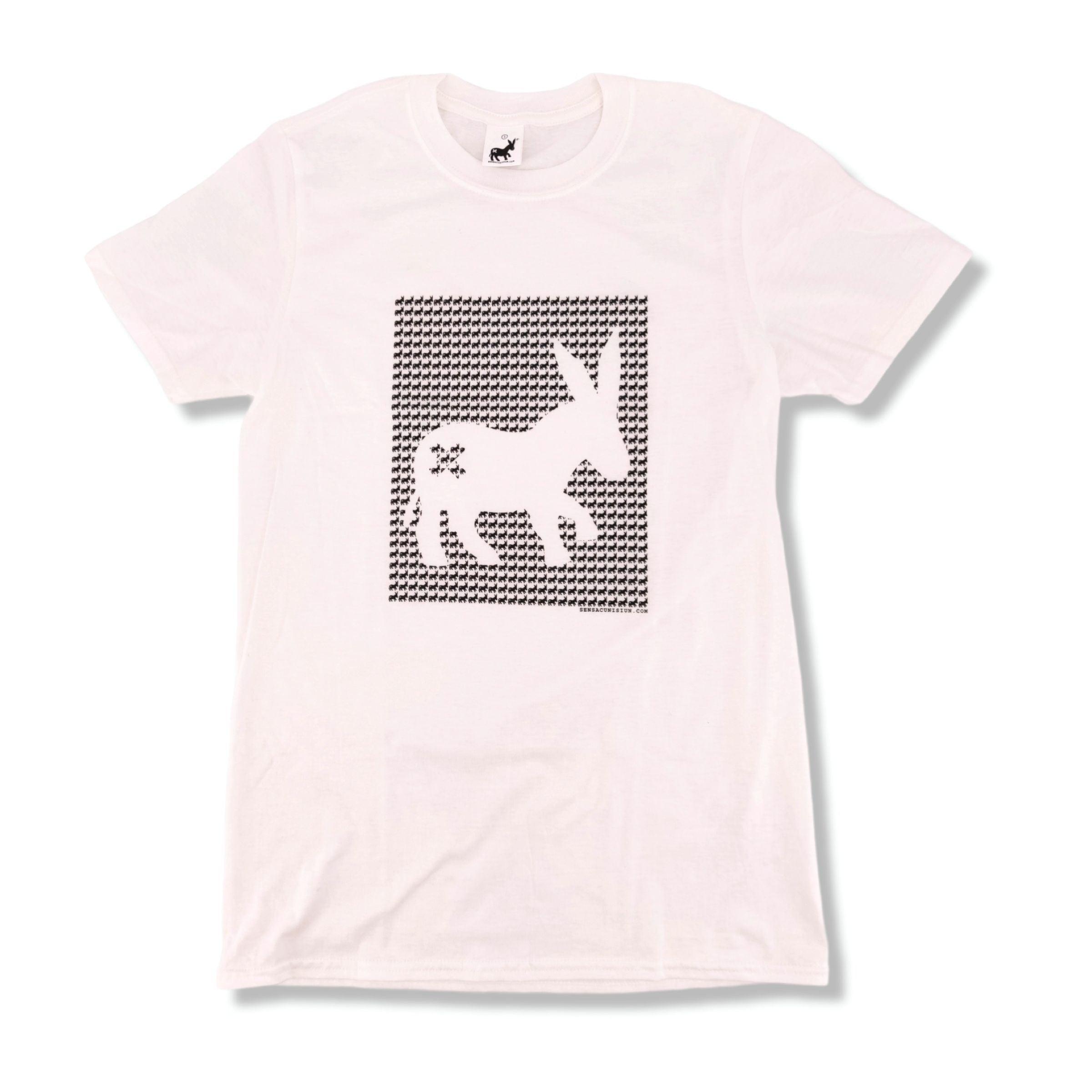 Sensa Cunisiun | T-shirt Pattern Logo Uomo Bianco/Nero - Fabbrica Ski Sises