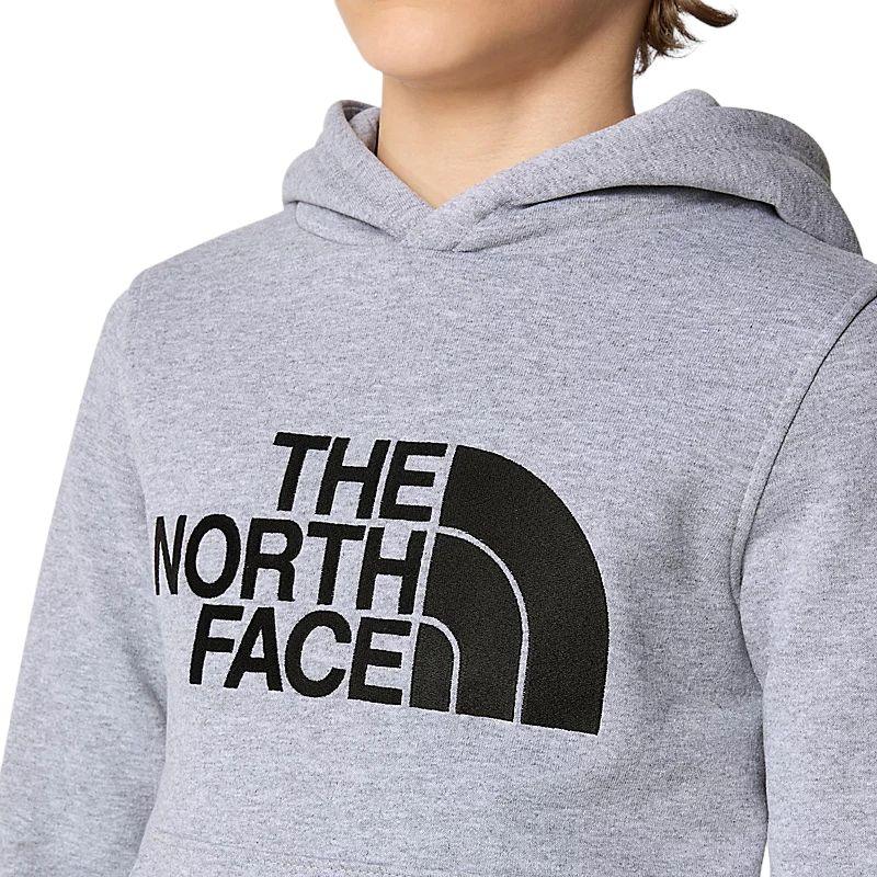 The North Face | Maglia Drew Peak Hoodie Junior Light Grey Heather - Fabbrica Ski Sises