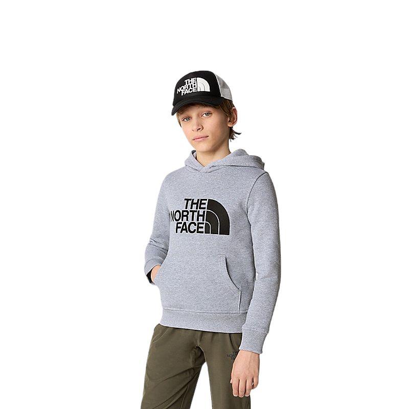 The North Face | Maglia Drew Peak Hoodie Junior Light Grey Heather - Fabbrica Ski Sises