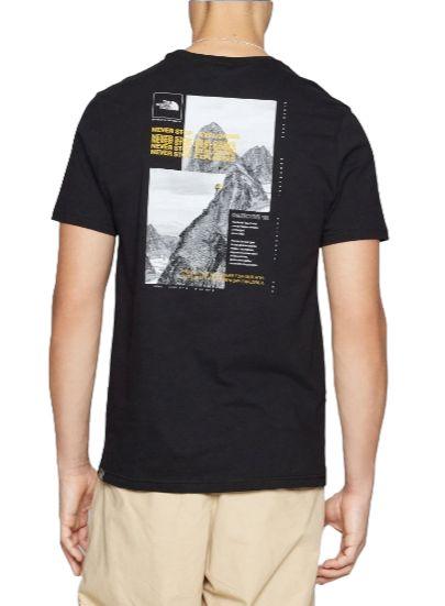 The North Face | T-shirt Collage Uomo Black/Summit Gold - Fabbrica Ski Sises