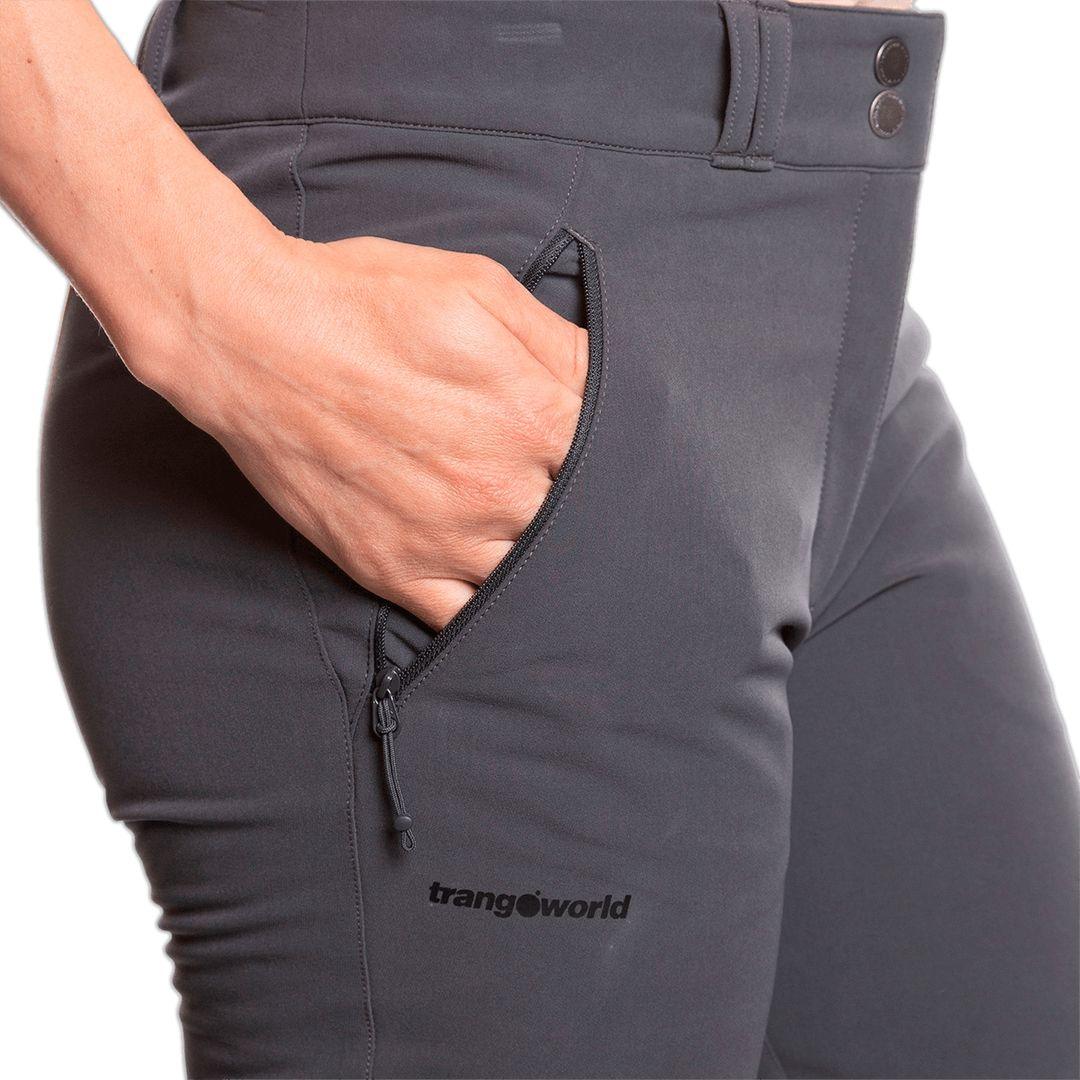 Trangoworld | Pantaloni Burela Donna Antracite - Fabbrica Ski Sises