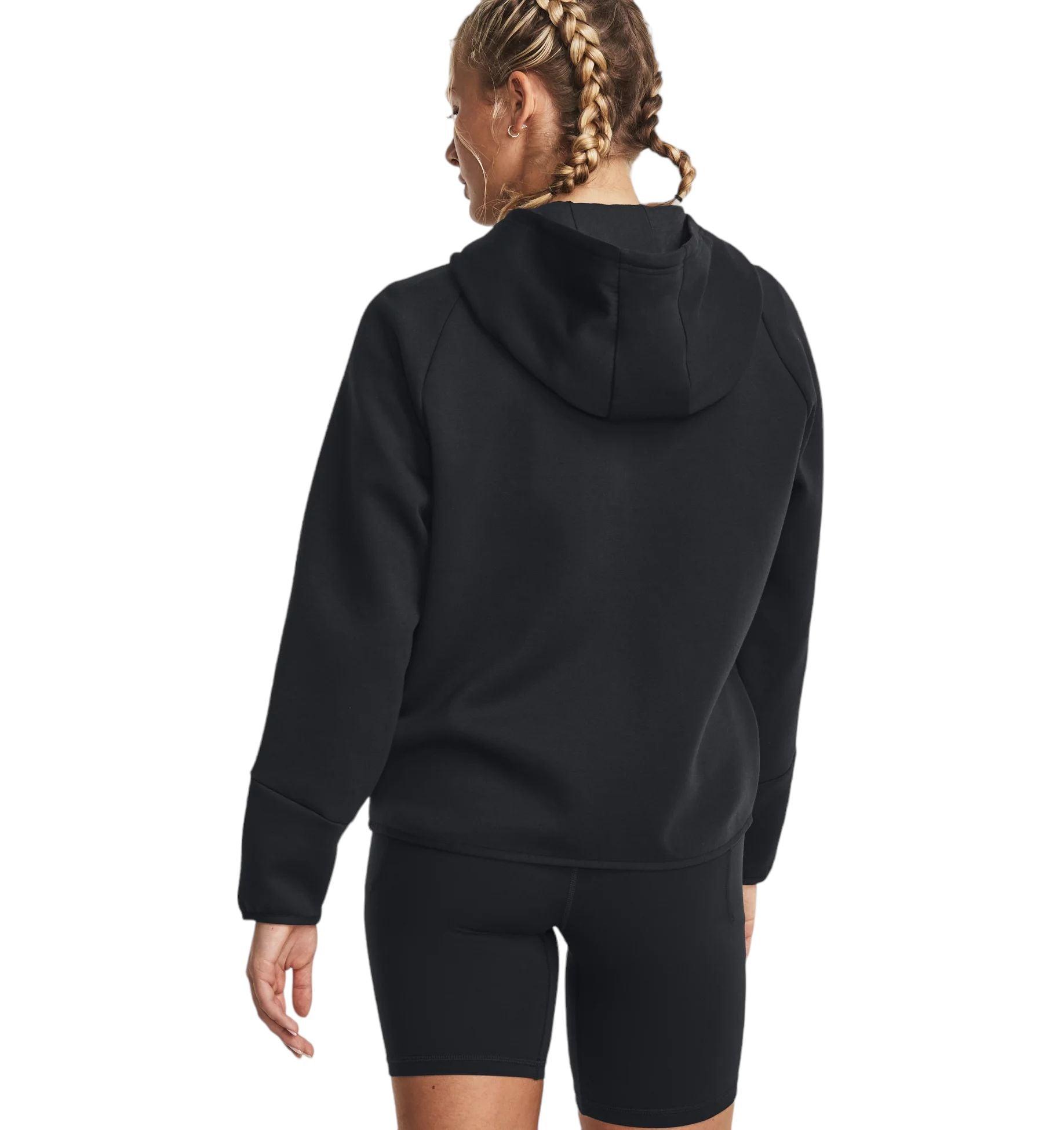 Under Armour | Maglia Unstoppable Hoodie Donna White/Black - Fabbrica Ski Sises