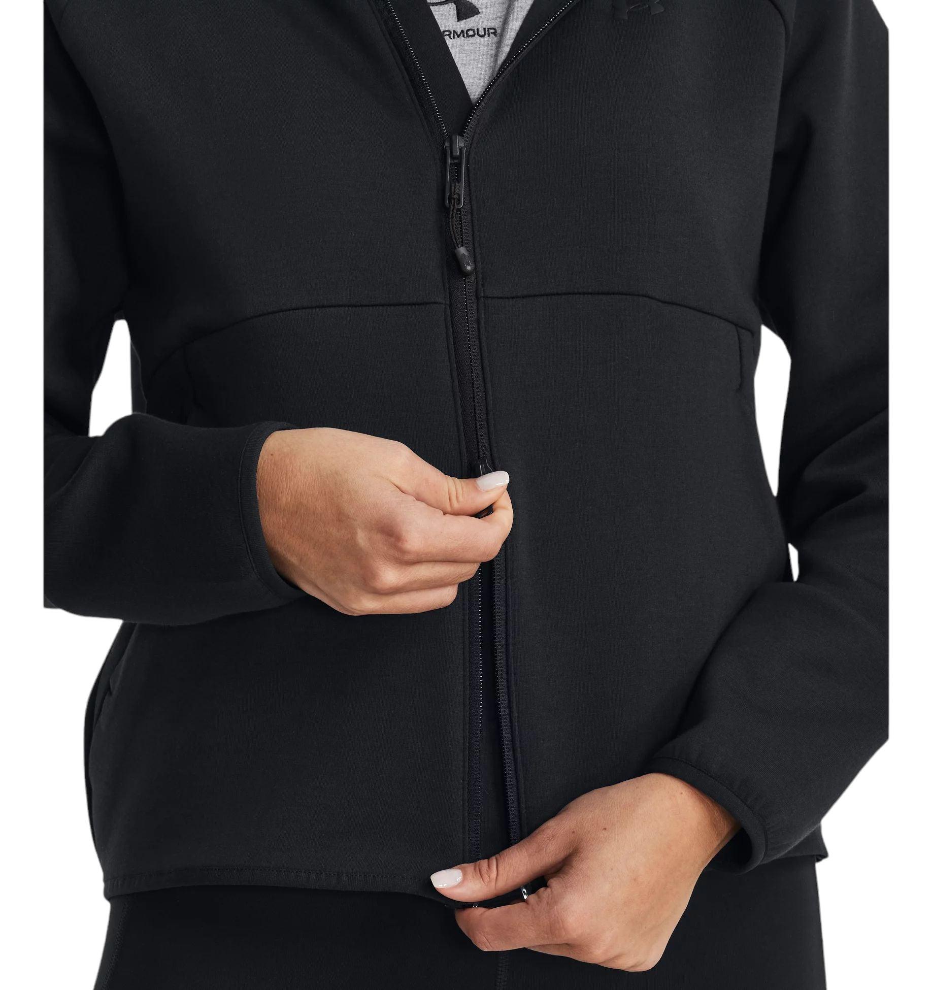 Under Armour | Maglia Unstoppable Hoodie Donna White/Black - Fabbrica Ski Sises