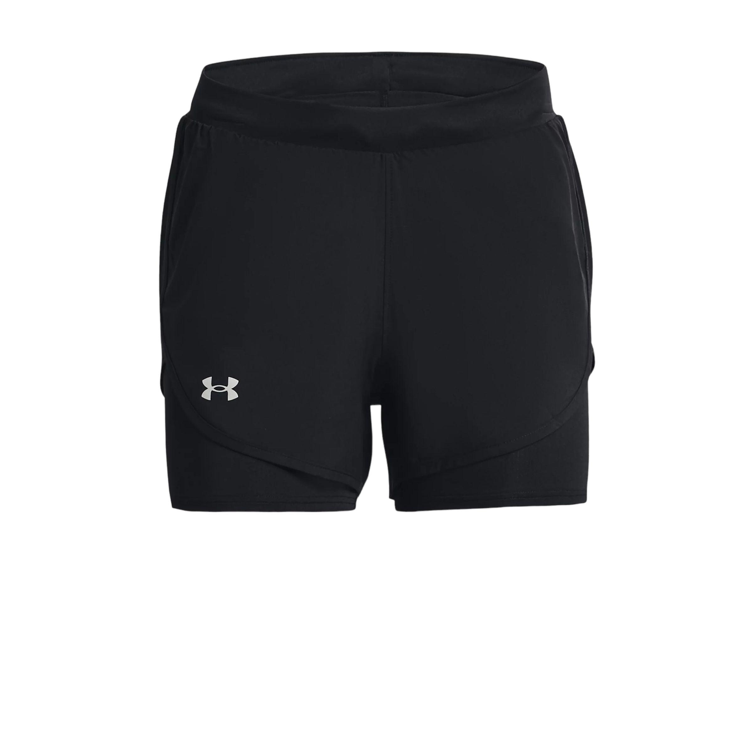 Under Armour | Pantaloncini Fly-By Elite 2-in-1 Donna Black/Reflective - Fabbrica Ski Sises