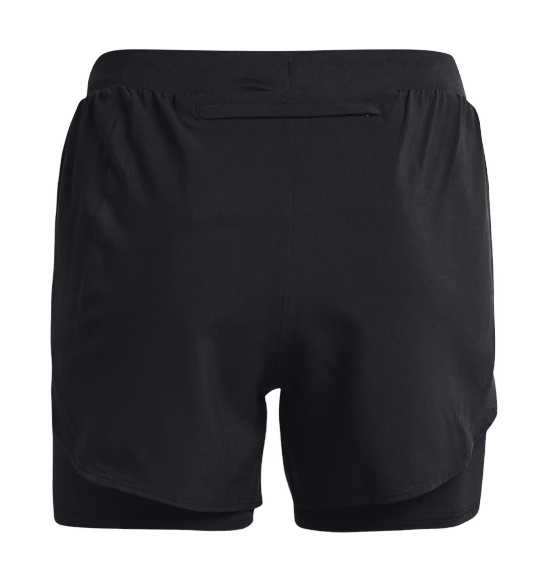 Under Armour | Pantaloncini Fly-By Elite 2-in-1 Donna Black/Reflective - Fabbrica Ski Sises
