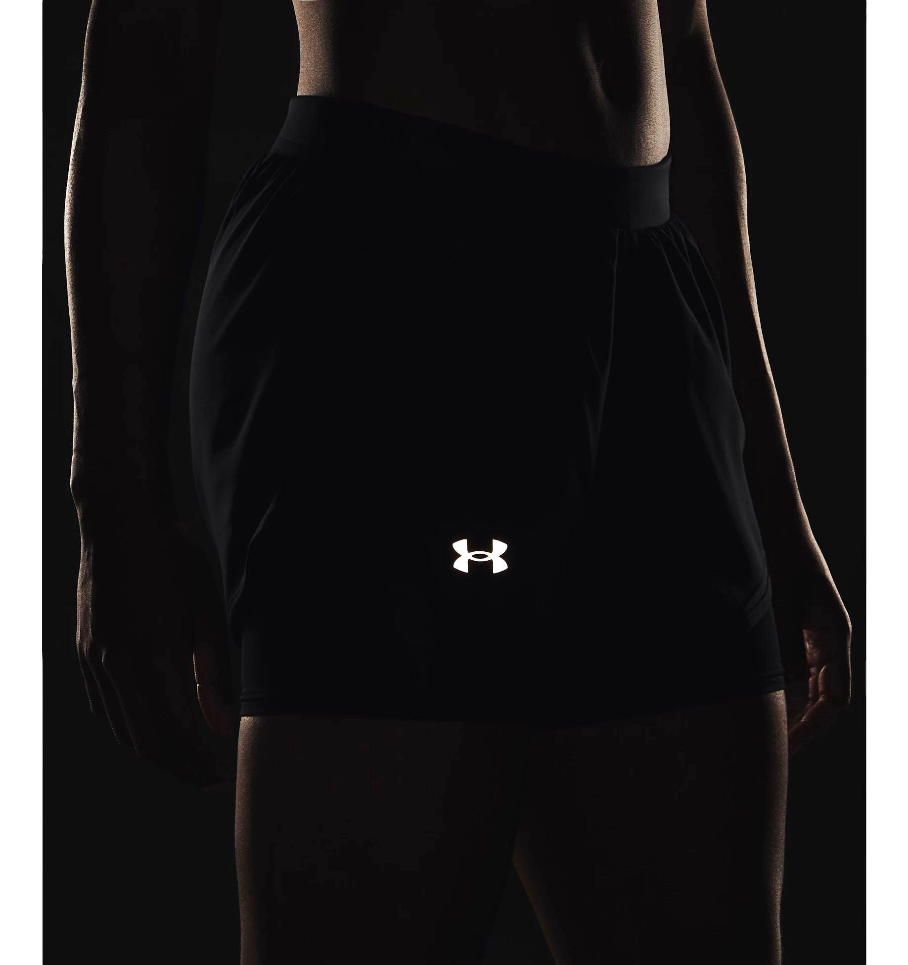Under Armour | Pantaloncini Fly-By Elite 2-in-1 Donna Black/Reflective - Fabbrica Ski Sises