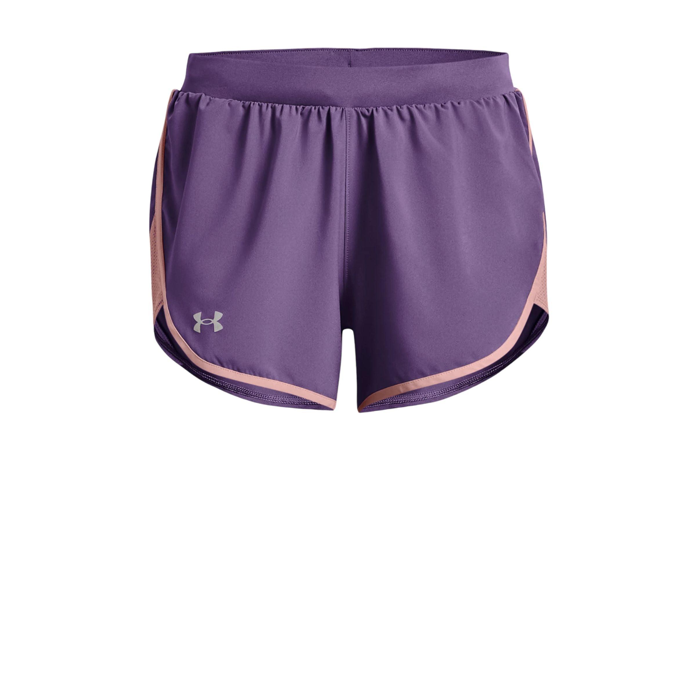 Under Armour | Pantaloncini Fly-By Elite 3IN Donna Retro Purple/Pink Shock - Fabbrica Ski Sises