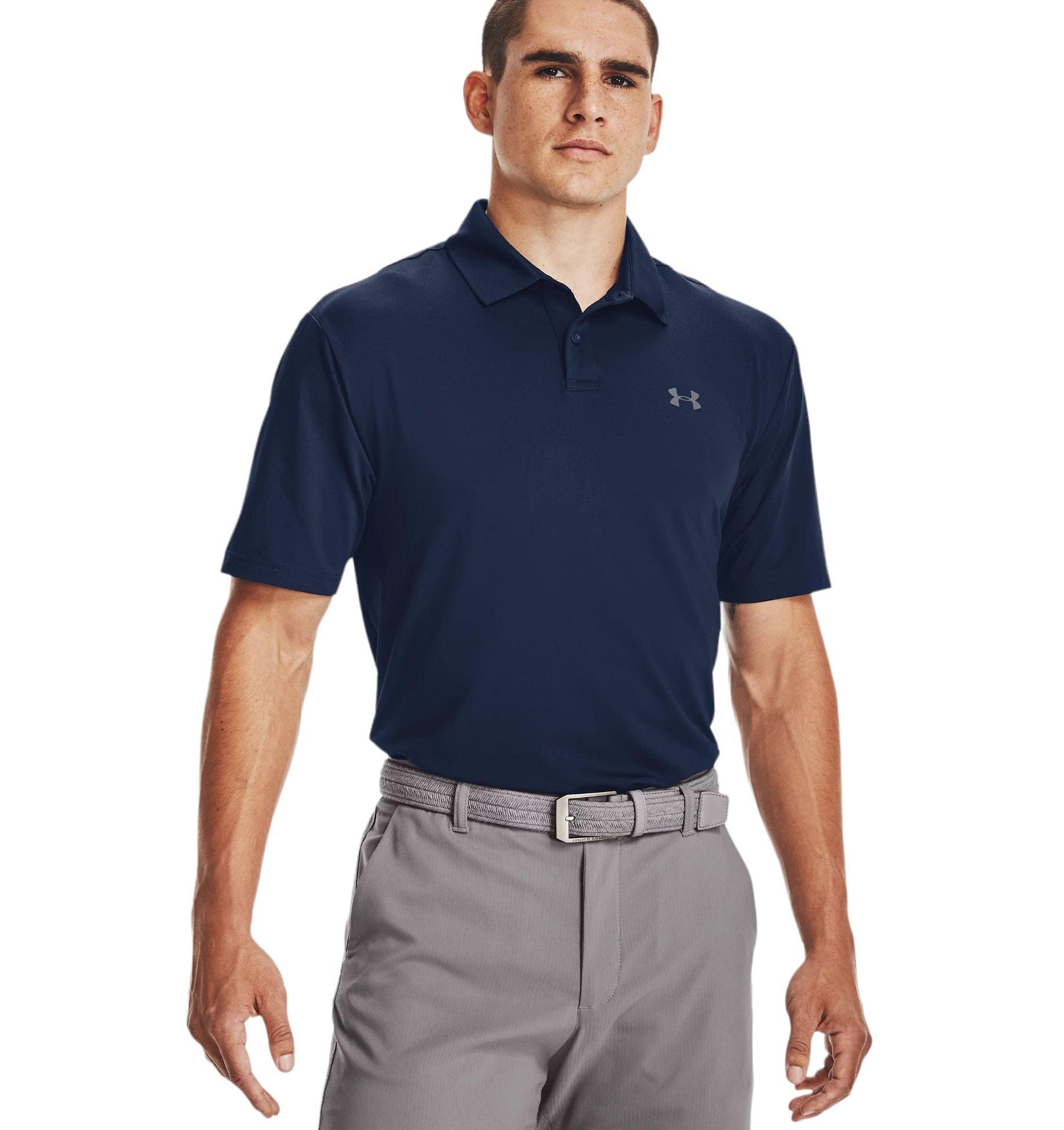 Under Armour | Polo Performance Textured Uomo Steel/Black - Fabbrica Ski Sises