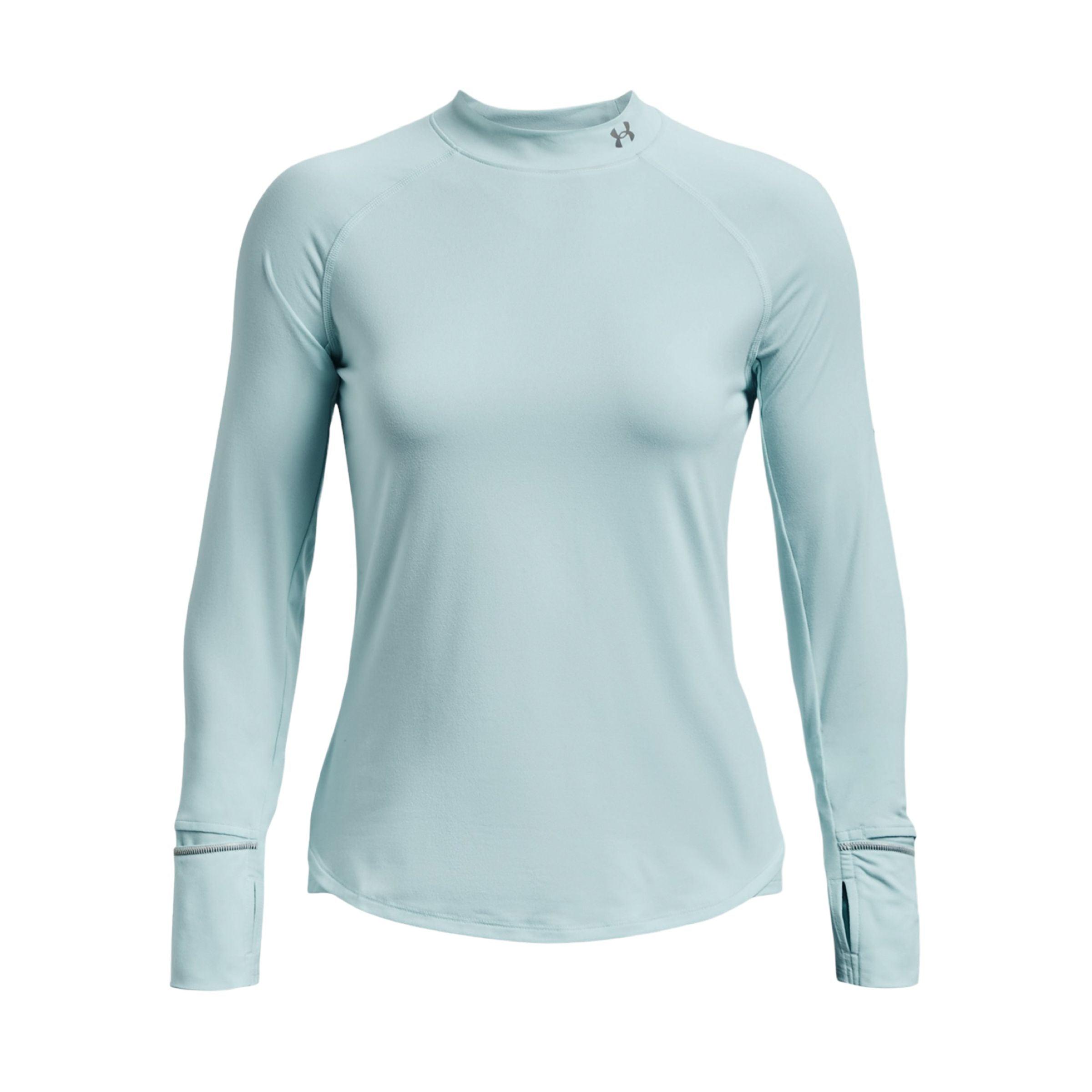 Under Armour | T-shirt OutRun The Cold Donna Fuse Teal/Reflective - Fabbrica Ski Sises