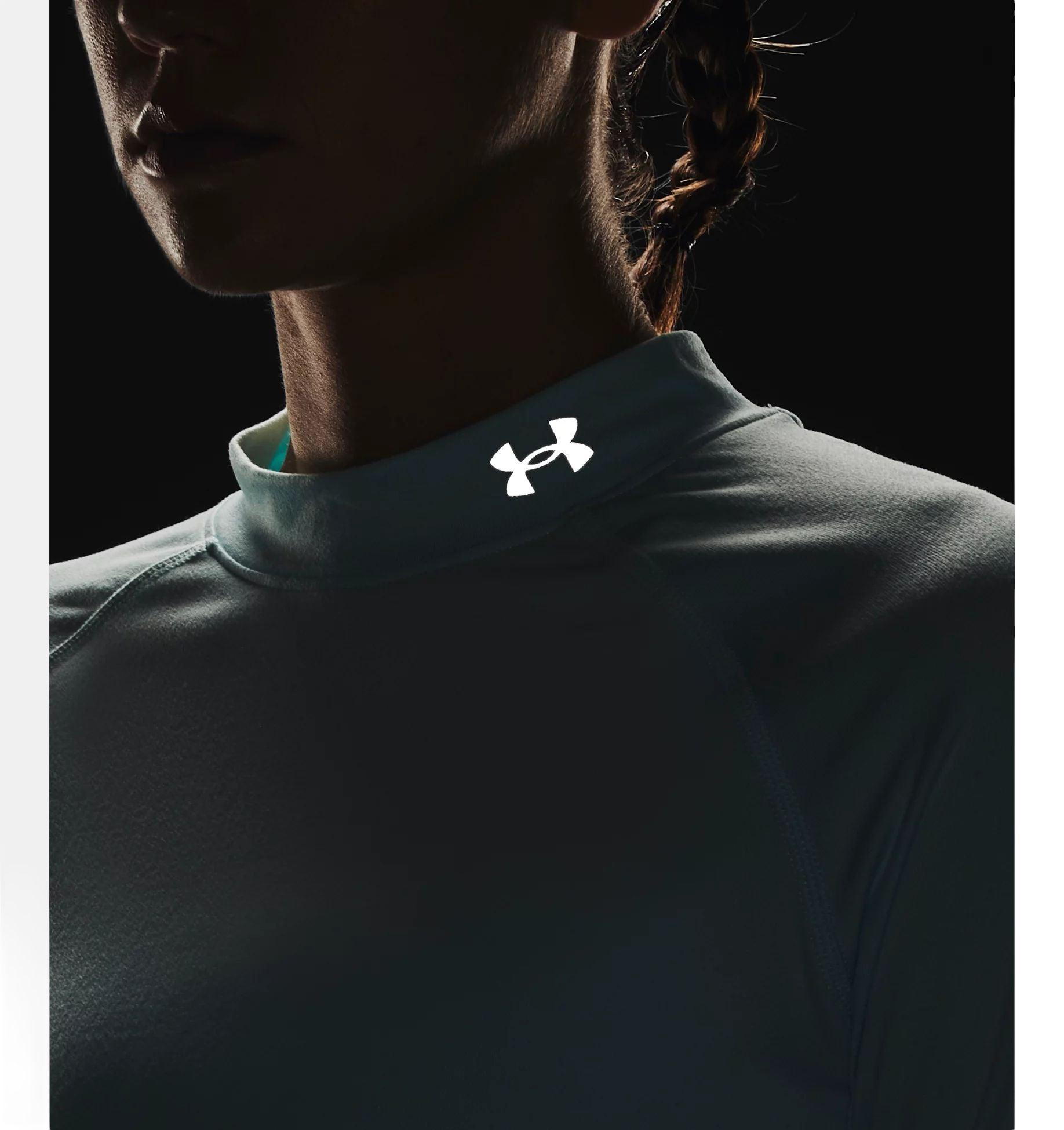 Under Armour | T-shirt OutRun The Cold Donna Fuse Teal/Reflective - Fabbrica Ski Sises