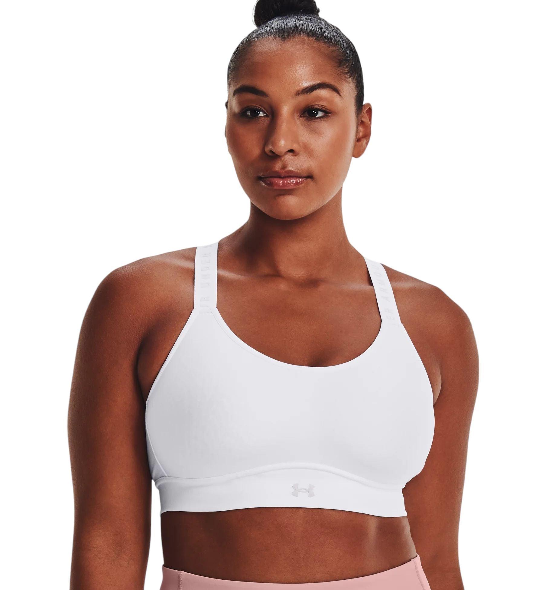Under Armour | Top Infinity Mid Covered Sports Donna White/Halo Gray - Fabbrica Ski Sises
