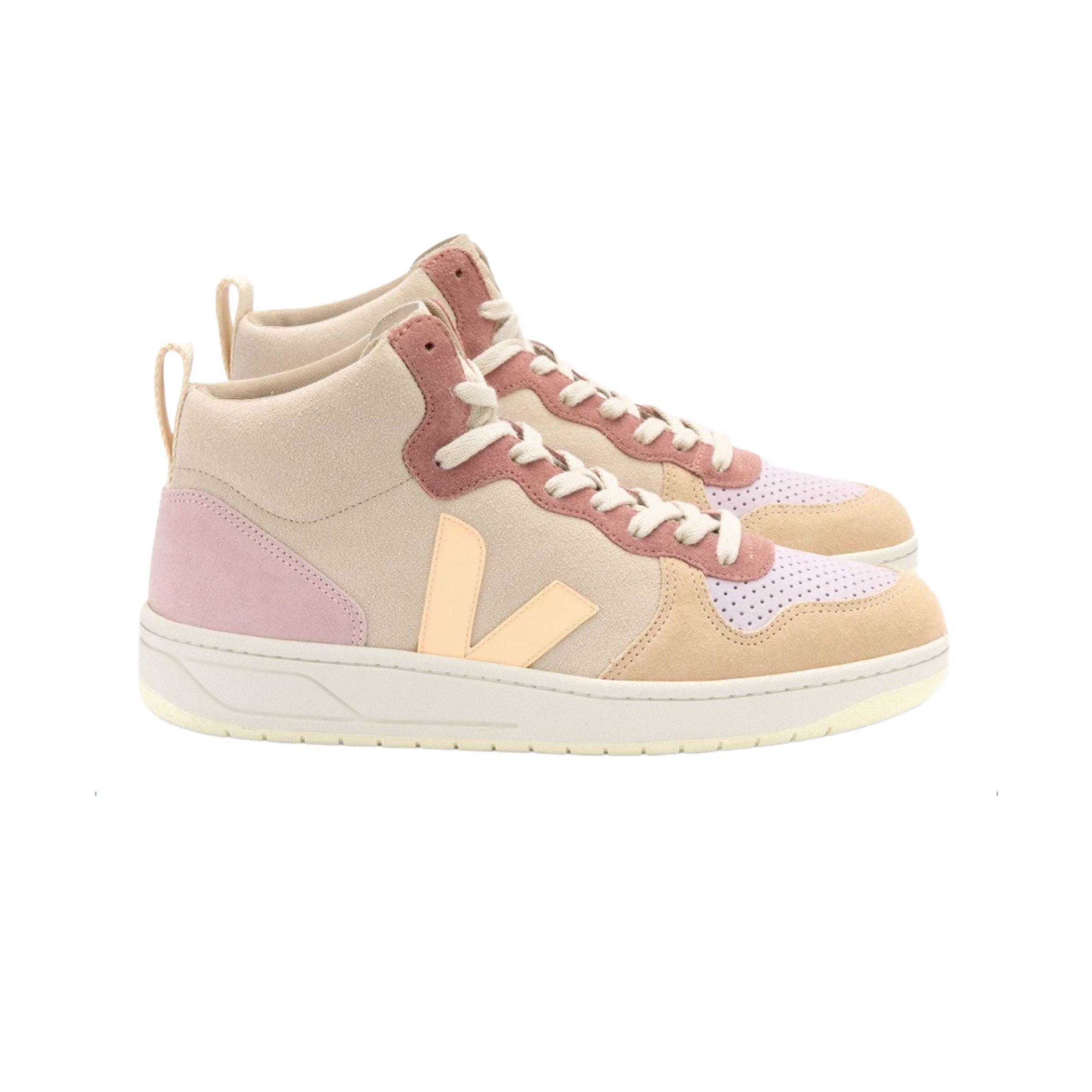 Veja | Scarpe V-15 Suede Donna Multico Peach - Fabbrica Ski Sises