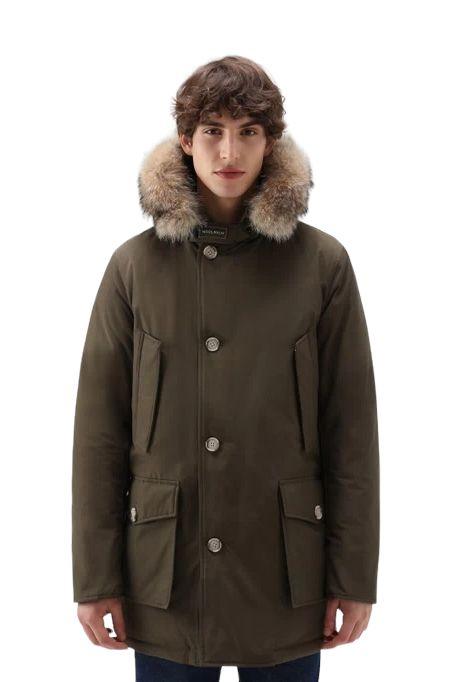 Woolrich | Giacca Arctic Detachable Fur Uomo Dark Green - Fabbrica Ski Sises