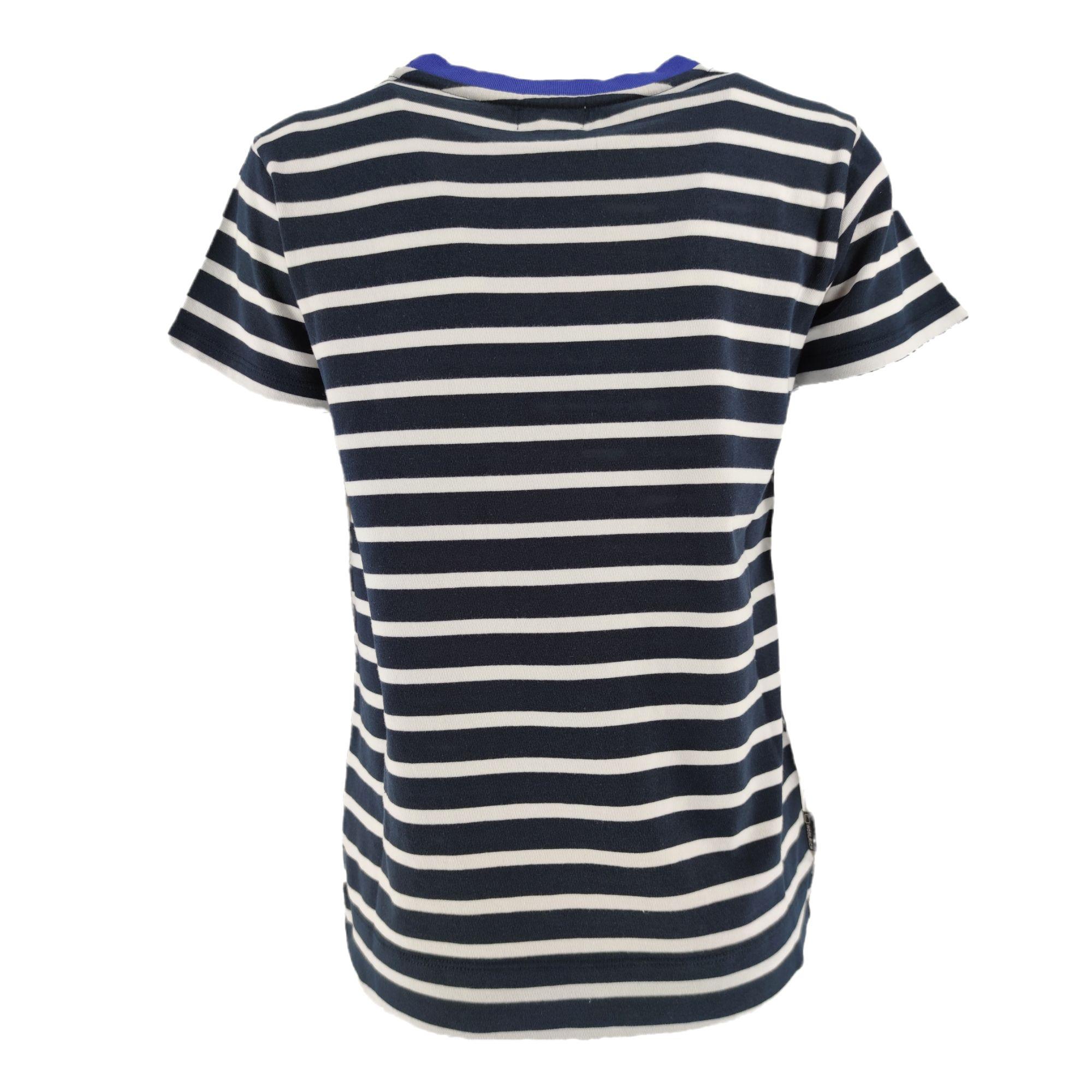Woolrich | T-shirt Striped Jersey Donna Melton Blue Stripe - Fabbrica Ski Sises